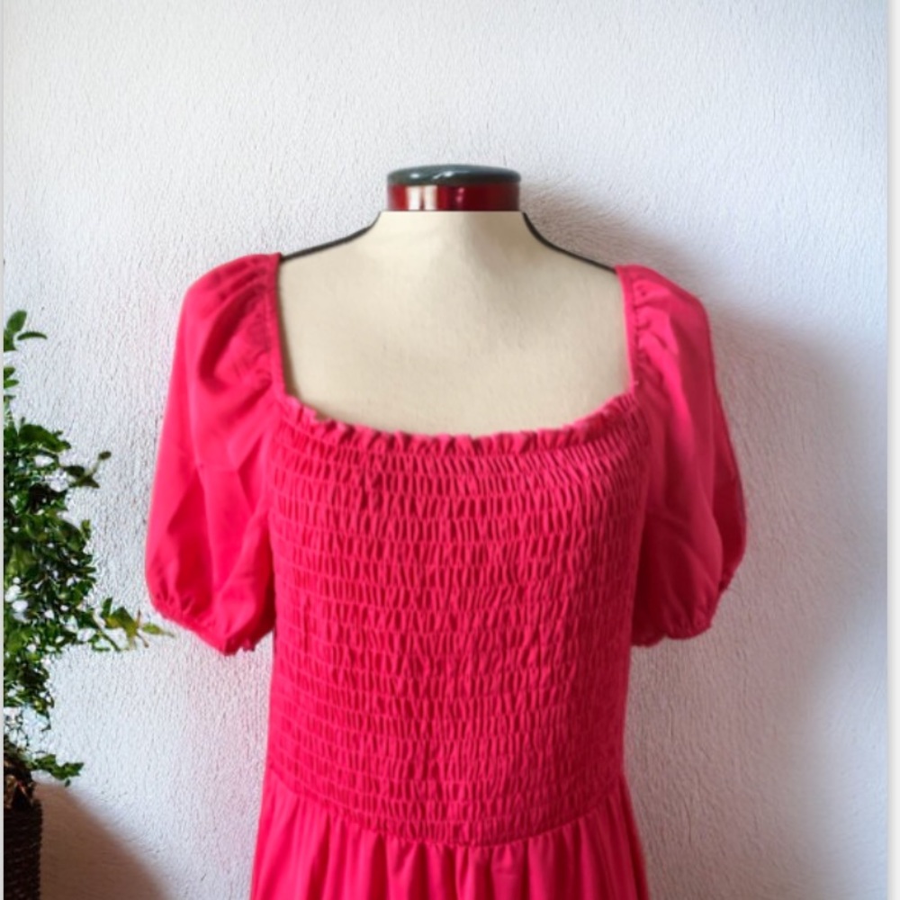 C+D+M Pink Peasant Dress Size XL - Picture 5 of 9